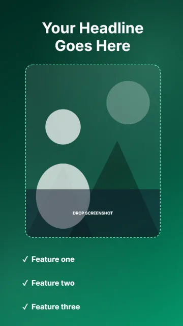 Android Phone - Feature Callouts template layout preview