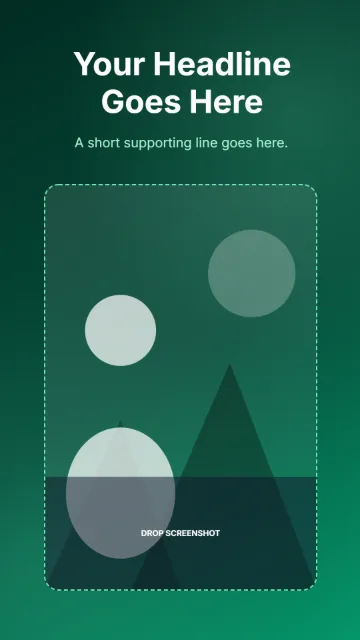 Android Phone - Headline Top template layout preview