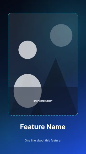 Android Phone - Screenshot Focus template layout preview