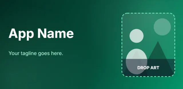Google Play - Feature Graphic template layout preview