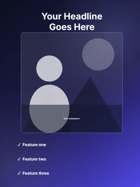 iPad 13in - Feature Callouts template layout preview