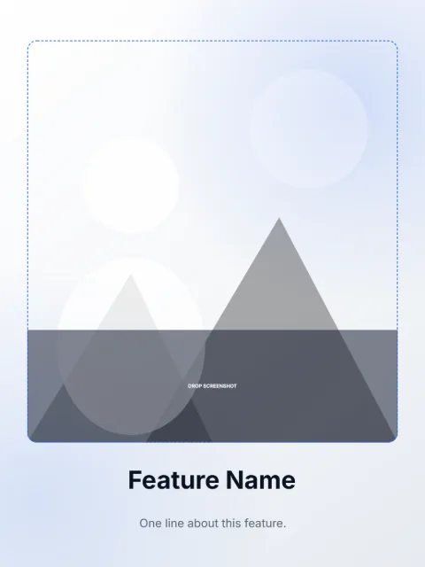 iPad 13in - Feature Caption template layout preview