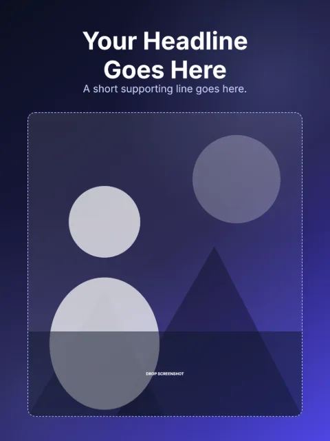 iPad 13in - Headline Top template layout preview