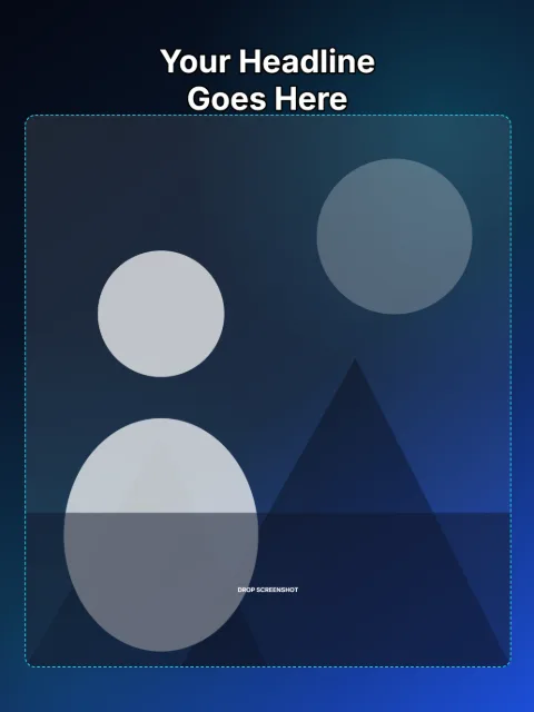 iPad 13in - Overlay Caption template layout preview