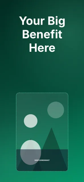 iPhone 6.9in - Big Benefit template layout preview