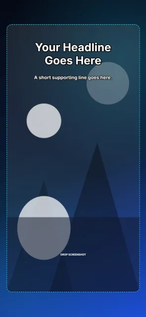 iPhone 6.9in - Overlay Caption template layout preview