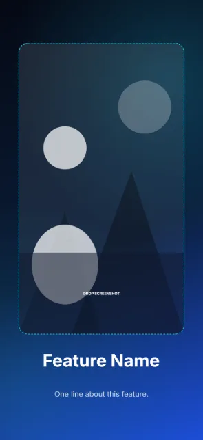 iPhone 6.9in - Screenshot Focus template layout preview