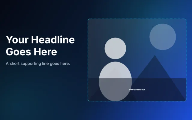 Mac - Split Hero template layout preview