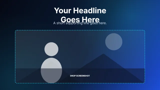 Windows - Headline Top template layout preview