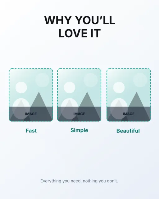 Feature Showcase (3) template layout preview
