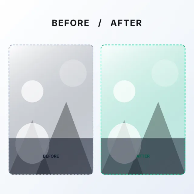 Before & After Compare template preview