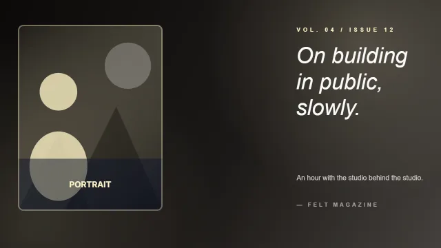 Modern Editorial Portrait template preview