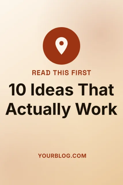 Pinterest Pin template preview