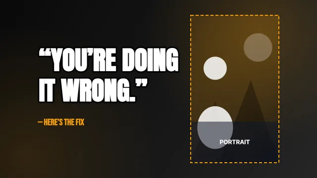 Video Pro Bold Quote Frame template preview