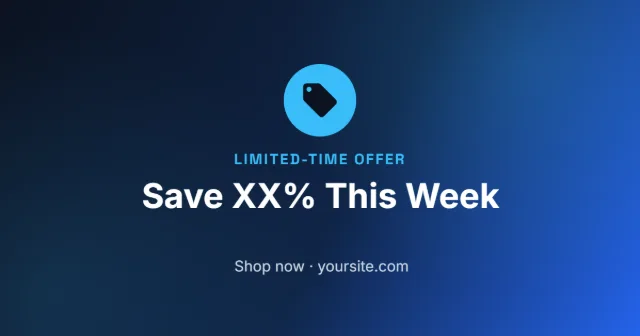 Facebook Promo template preview