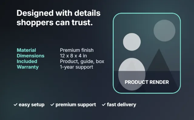 Premium Spec Sheet template preview