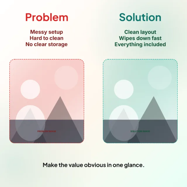 Problem Solution template layout preview
