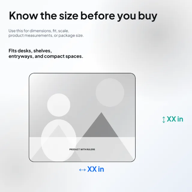 Size Dimensions template layout preview