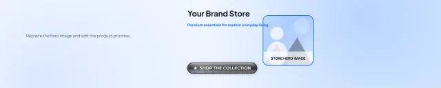 Storefront Hero template layout preview