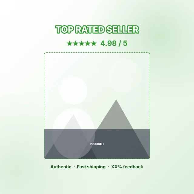Top Rated Seller Banner template layout preview