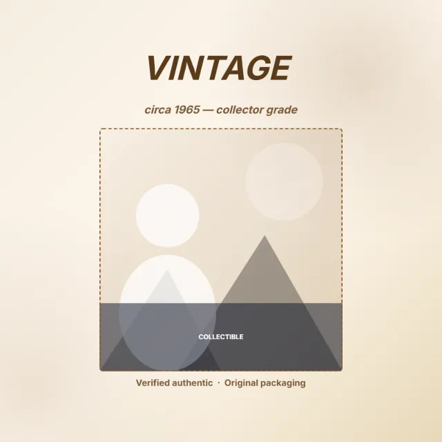 Vintage Collectible Listing template layout preview