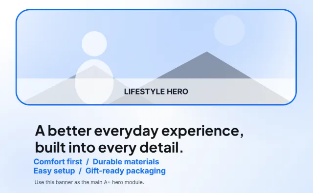 Wide Hero Banner template layout preview